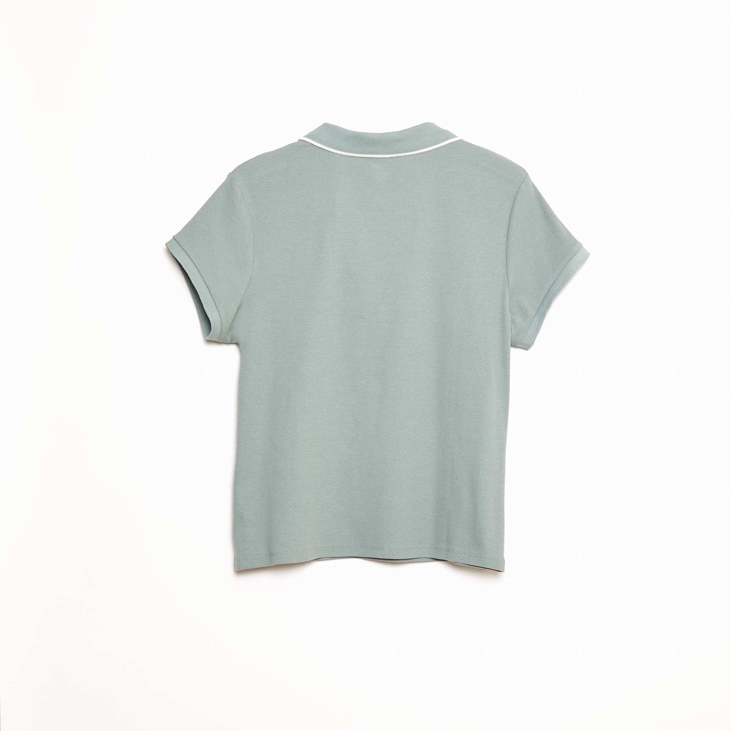 Polo maille côtelée 220 gr GRIS