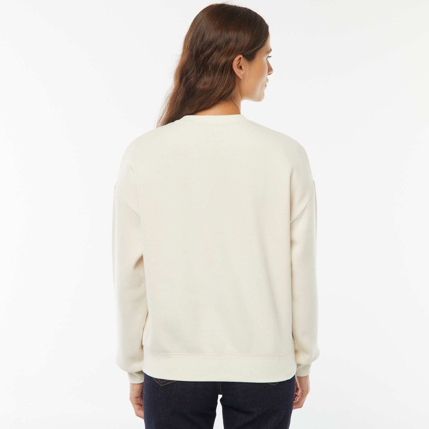 Sweat col rond molleton 260 Gr BLANC