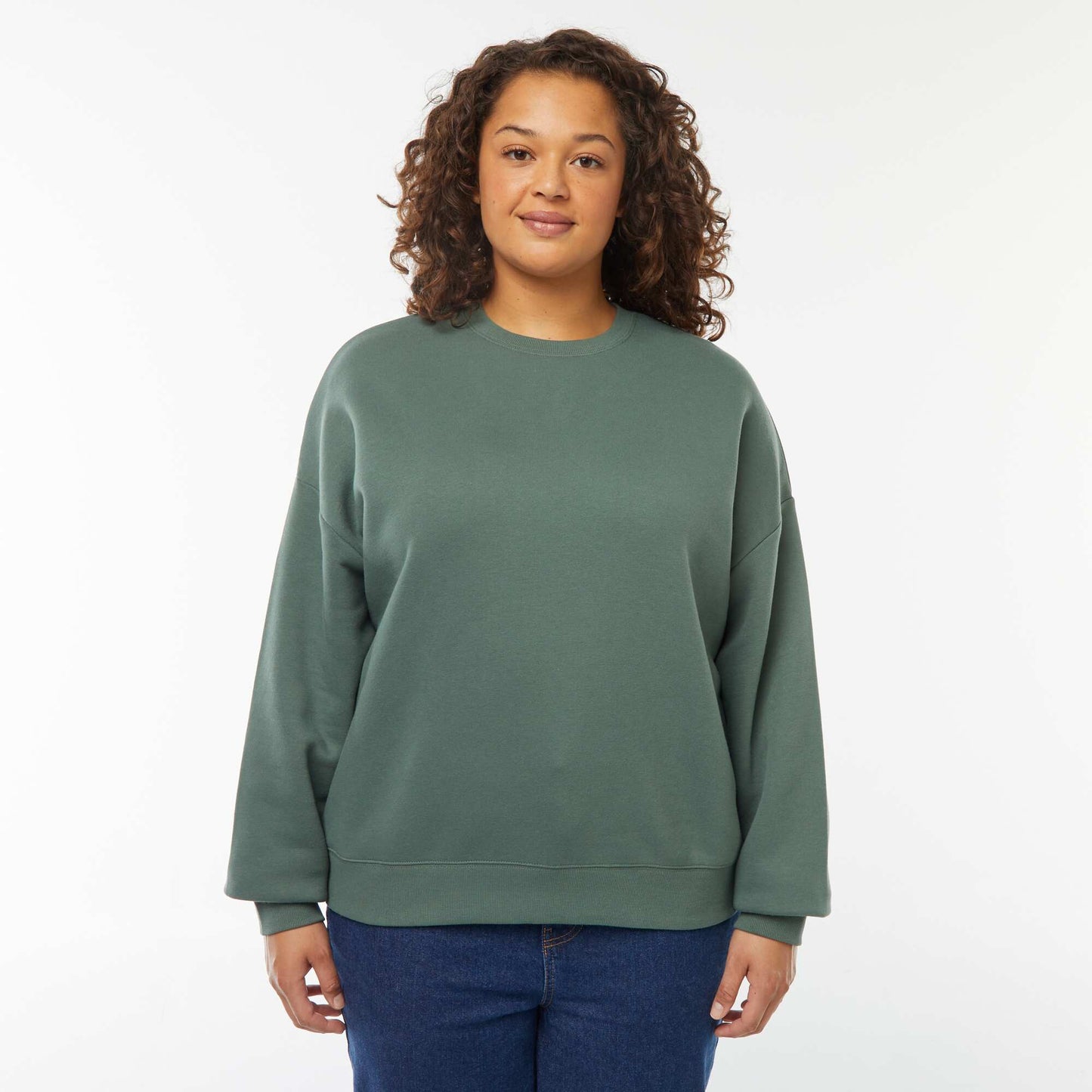 Sweat col rond molleton 260 Gr VERT