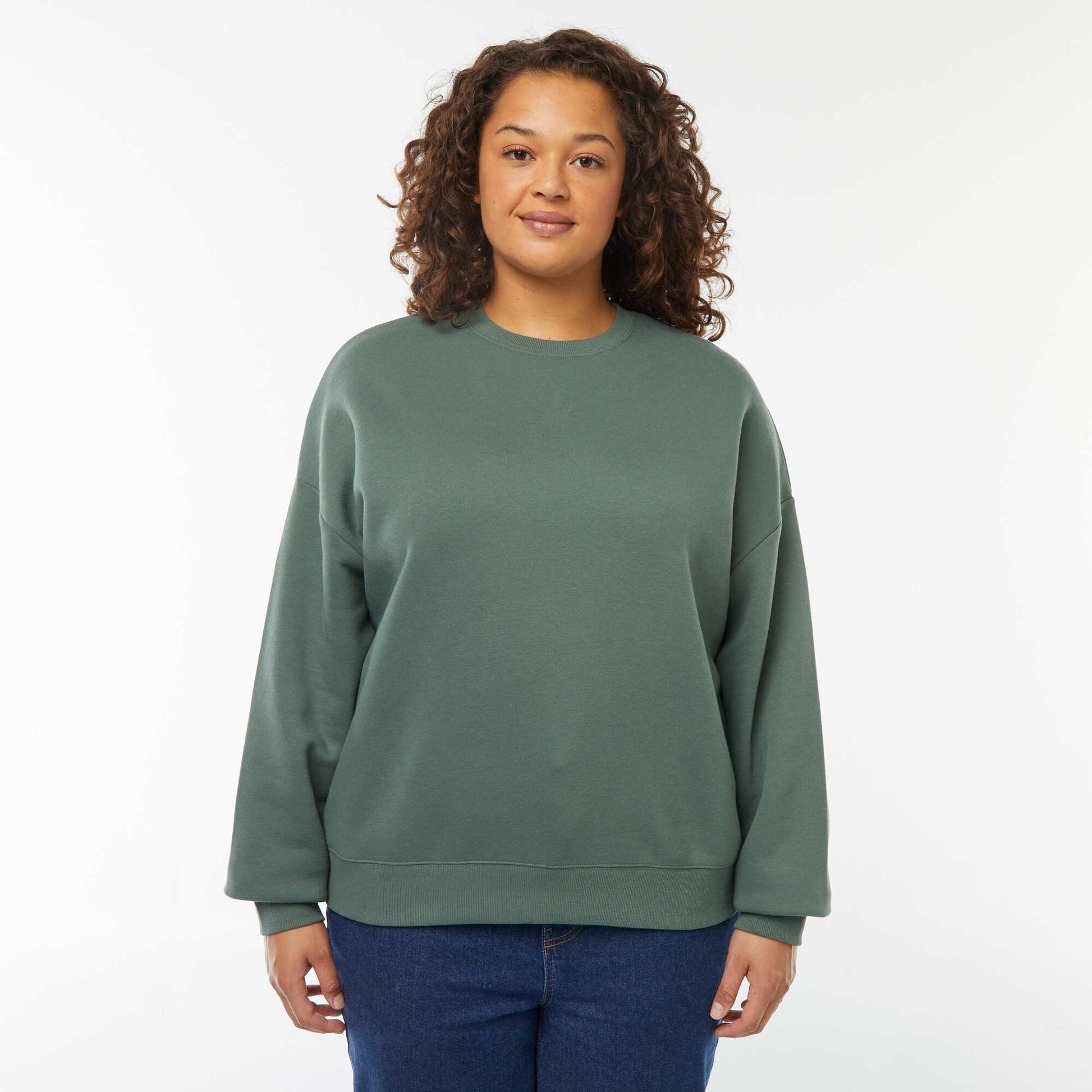 Sweat col rond molleton 260 Gr VERT