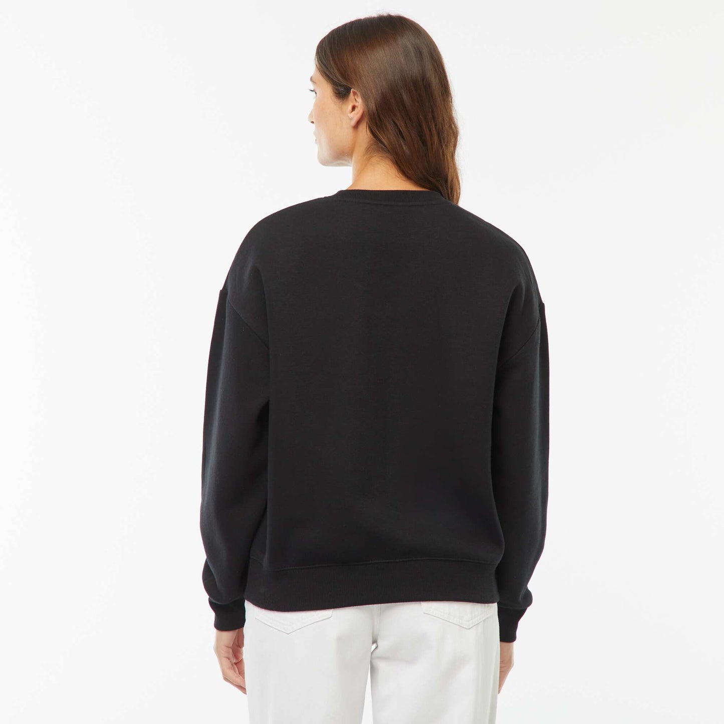 Sweat col rond molleton 260 Gr NOIR