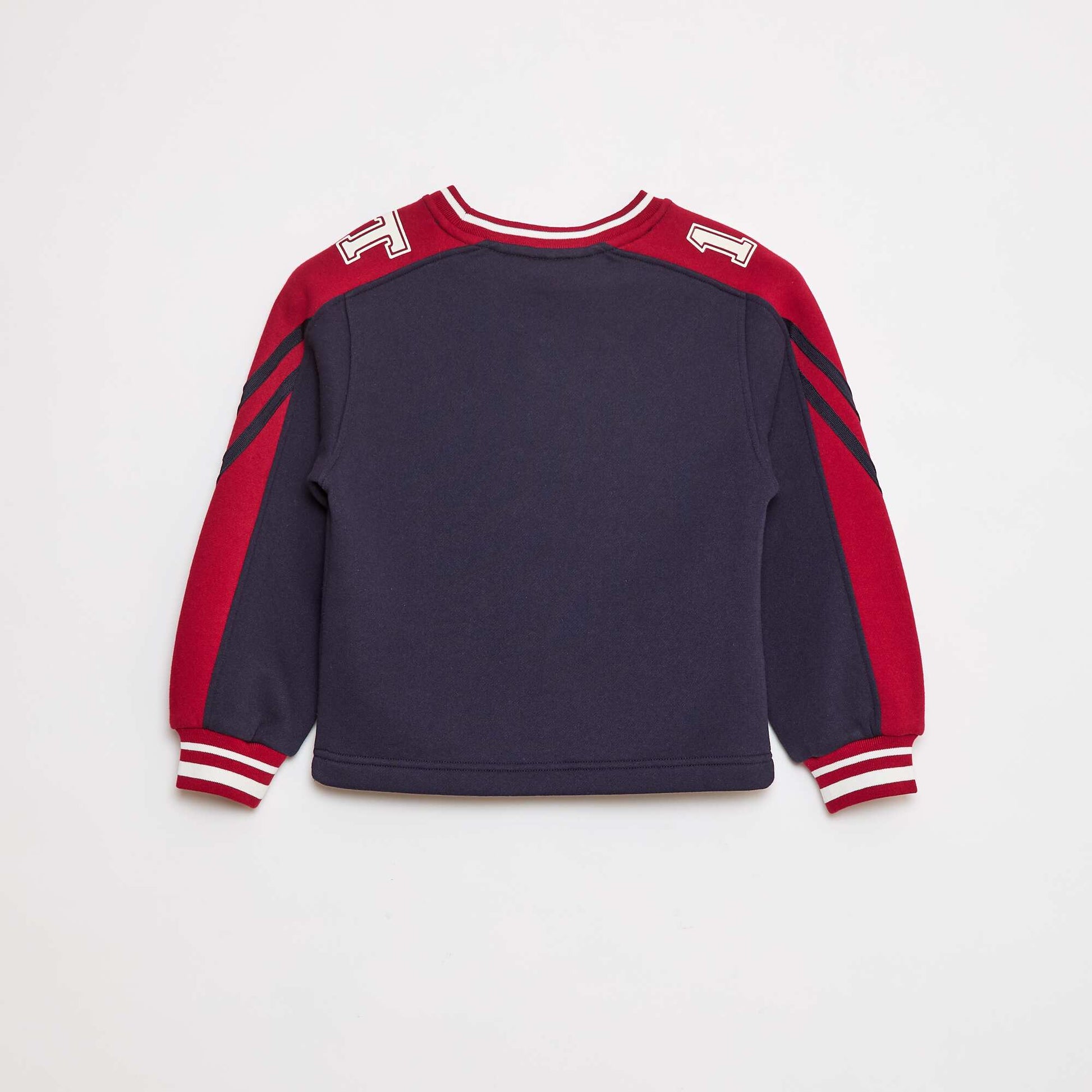Sweat à motif tricolore BLEU