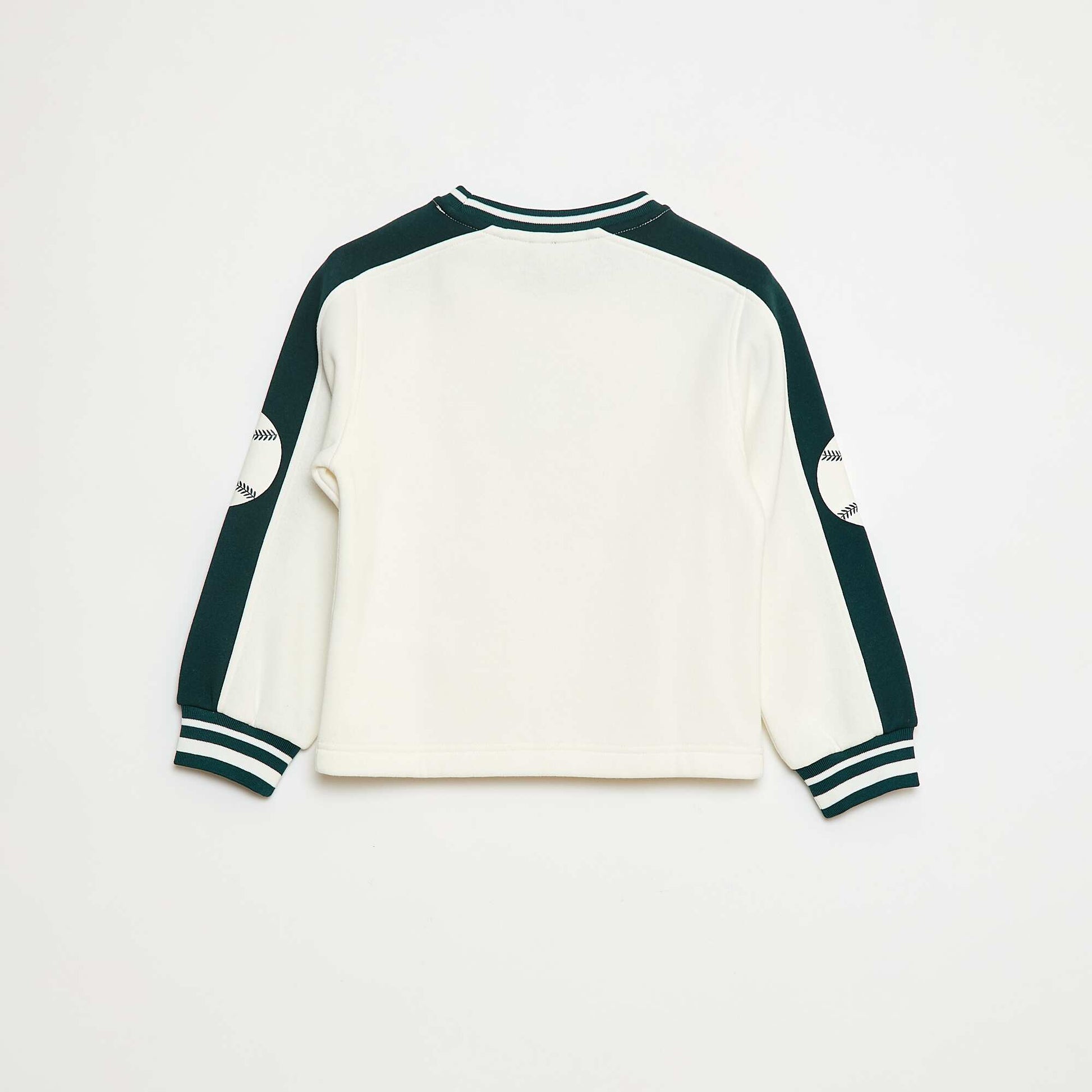 Sweat à motif bicolore VERT