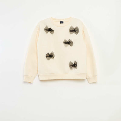Sweat polaire fantaisie BEIGE