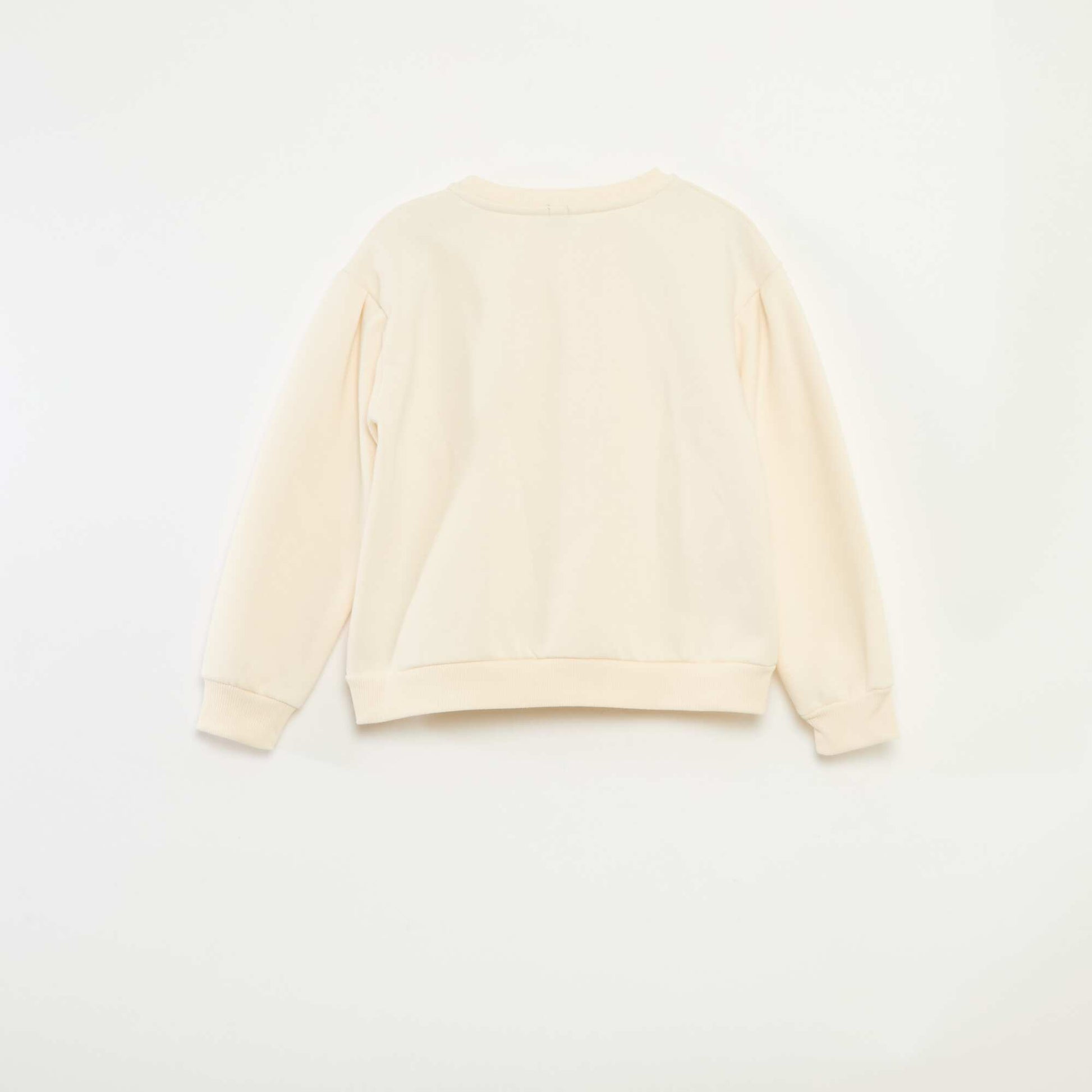 Sweat polaire fantaisie BEIGE
