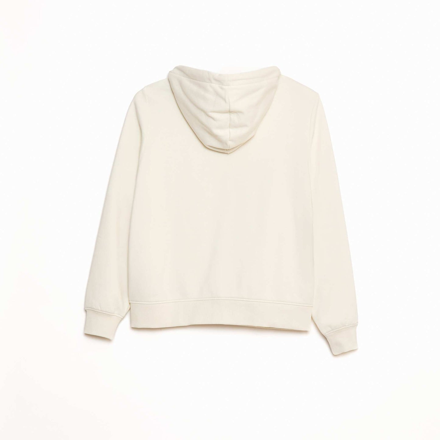 Sweat zippé capuche molleton 260 Gr BLANC