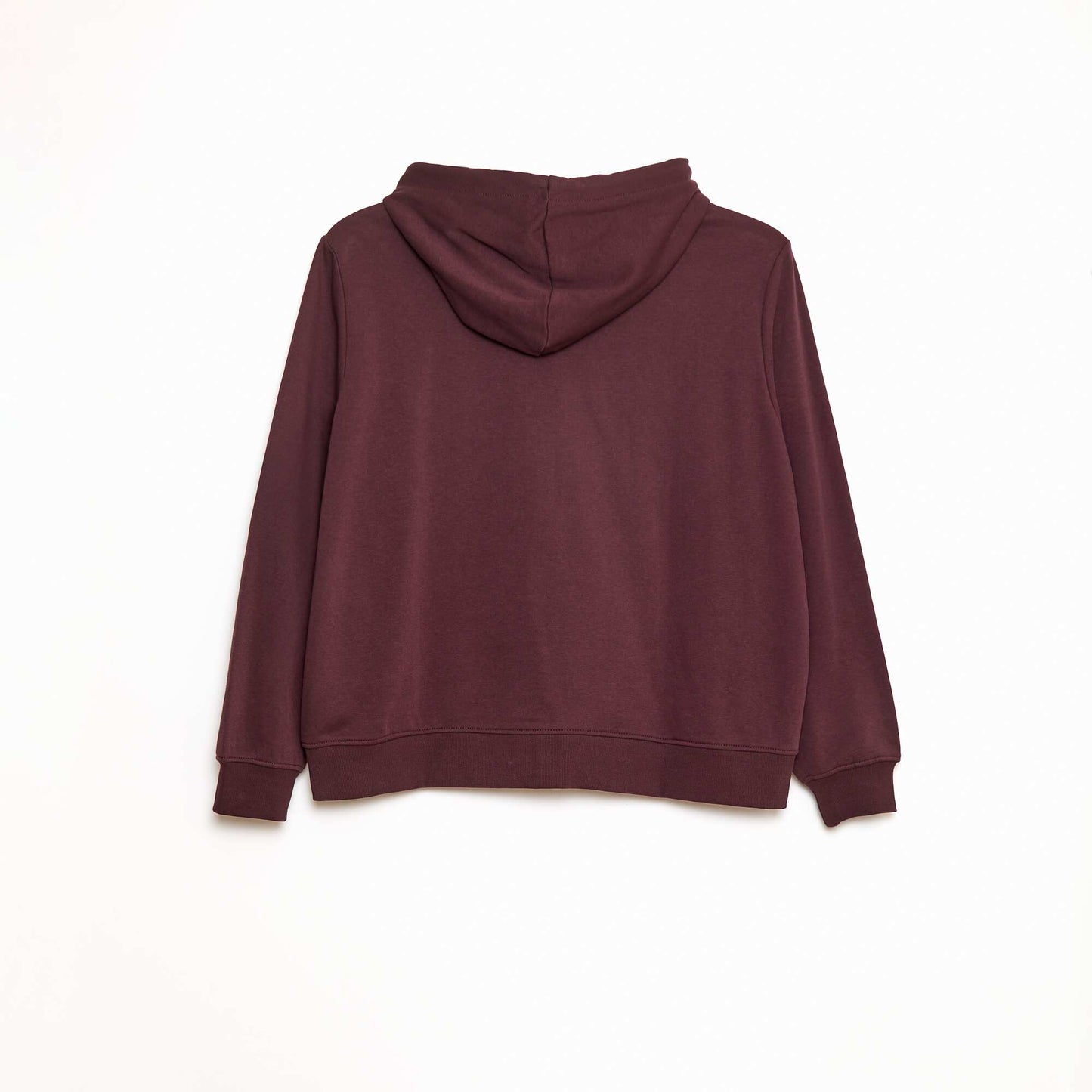 Sweat zippé capuche molleton 260 Gr BORDEAUX