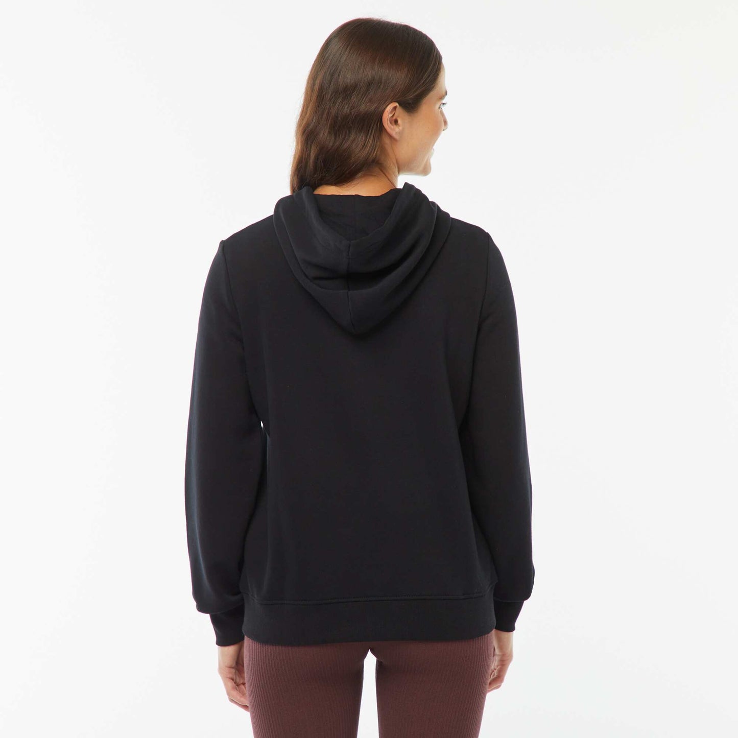 Sweat zippé capuche molleton 260 Gr NOIR