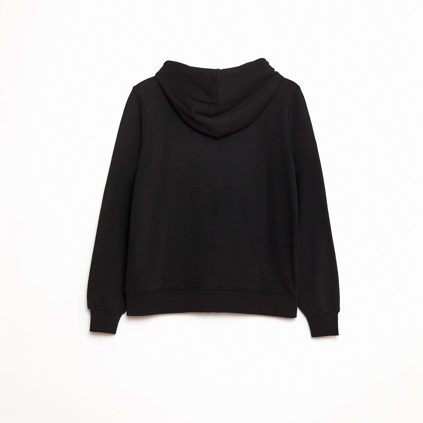 Sweat zippé capuche molleton 260 Gr NOIR