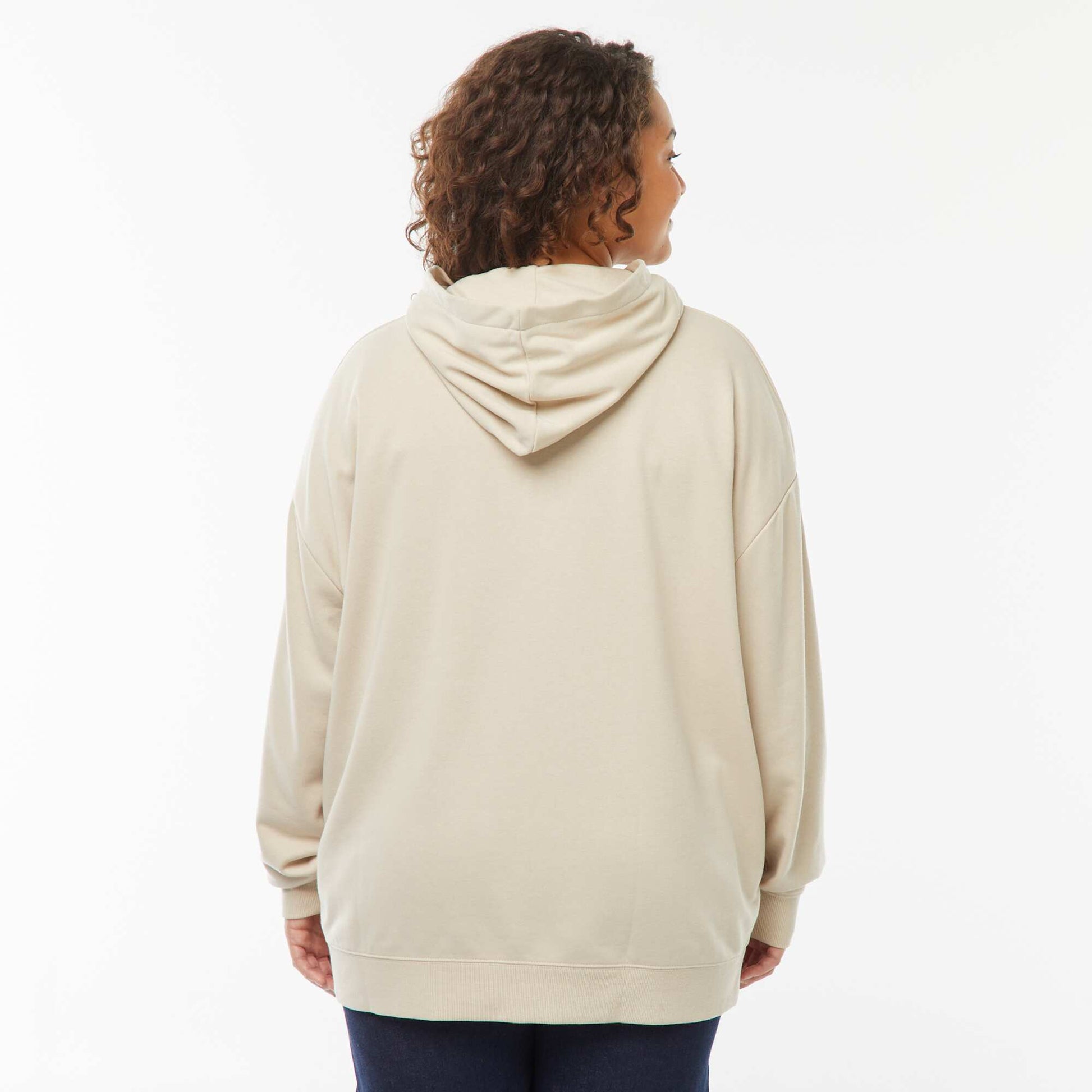 Sweat capuche molleton 320 Gr BEIGE