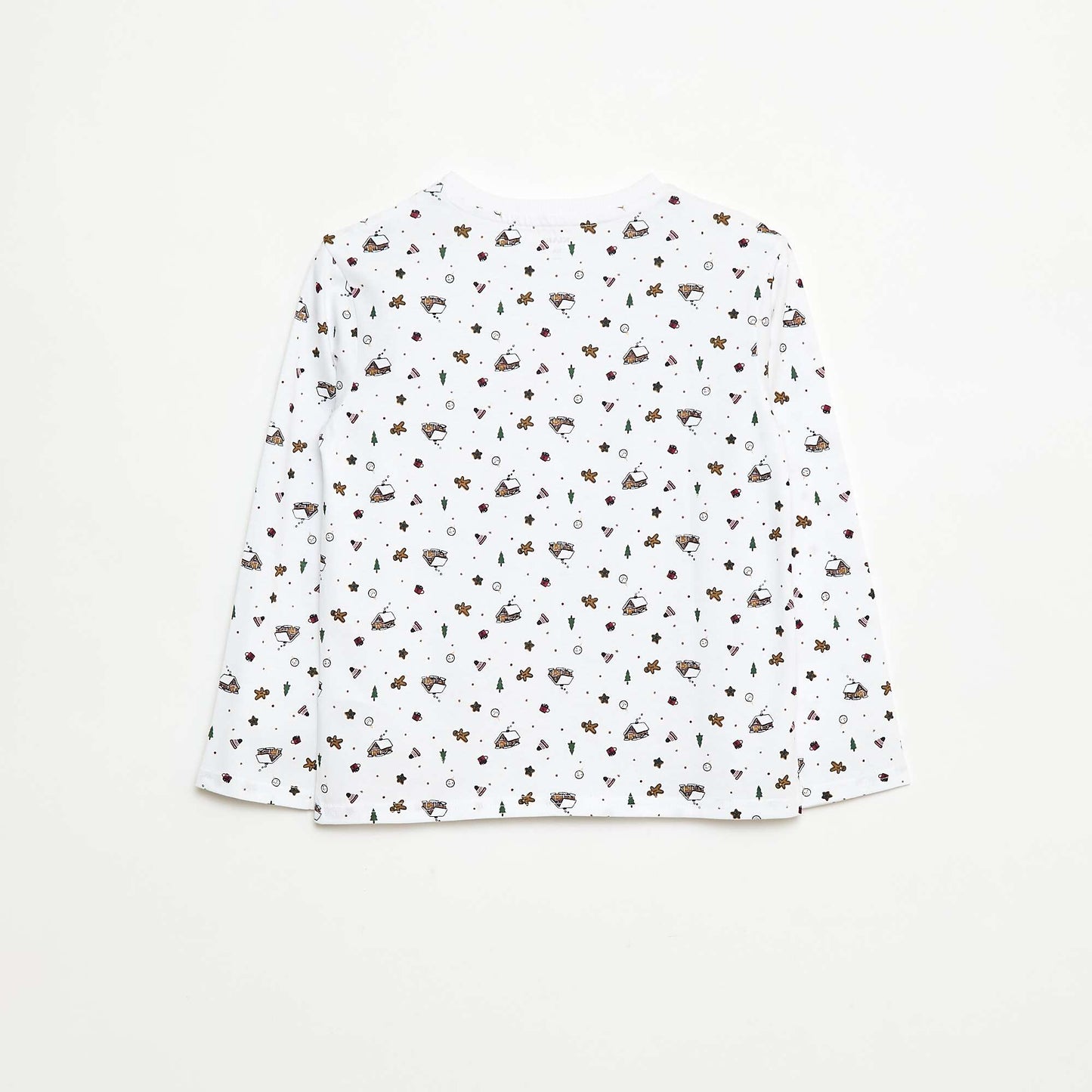 T-shirt de Noël à manches longues BLANC