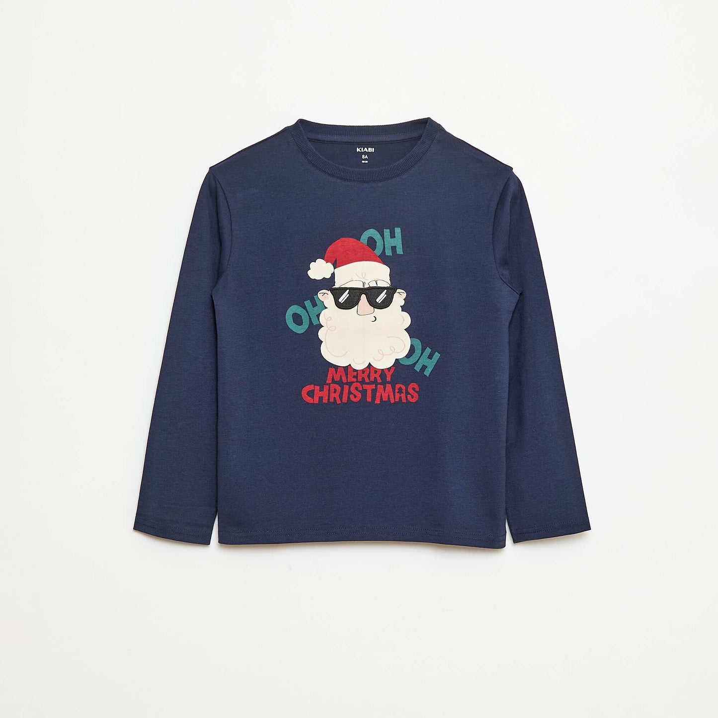 T-shirt de Noël à manches longues BLEU