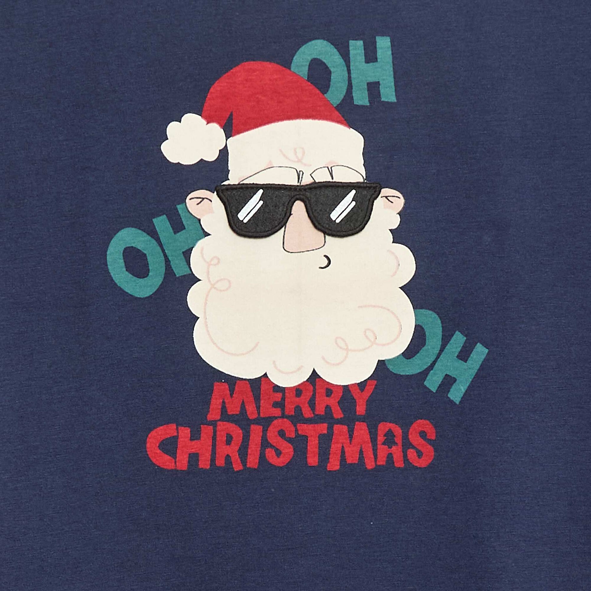 T-shirt de Noël à manches longues BLEU