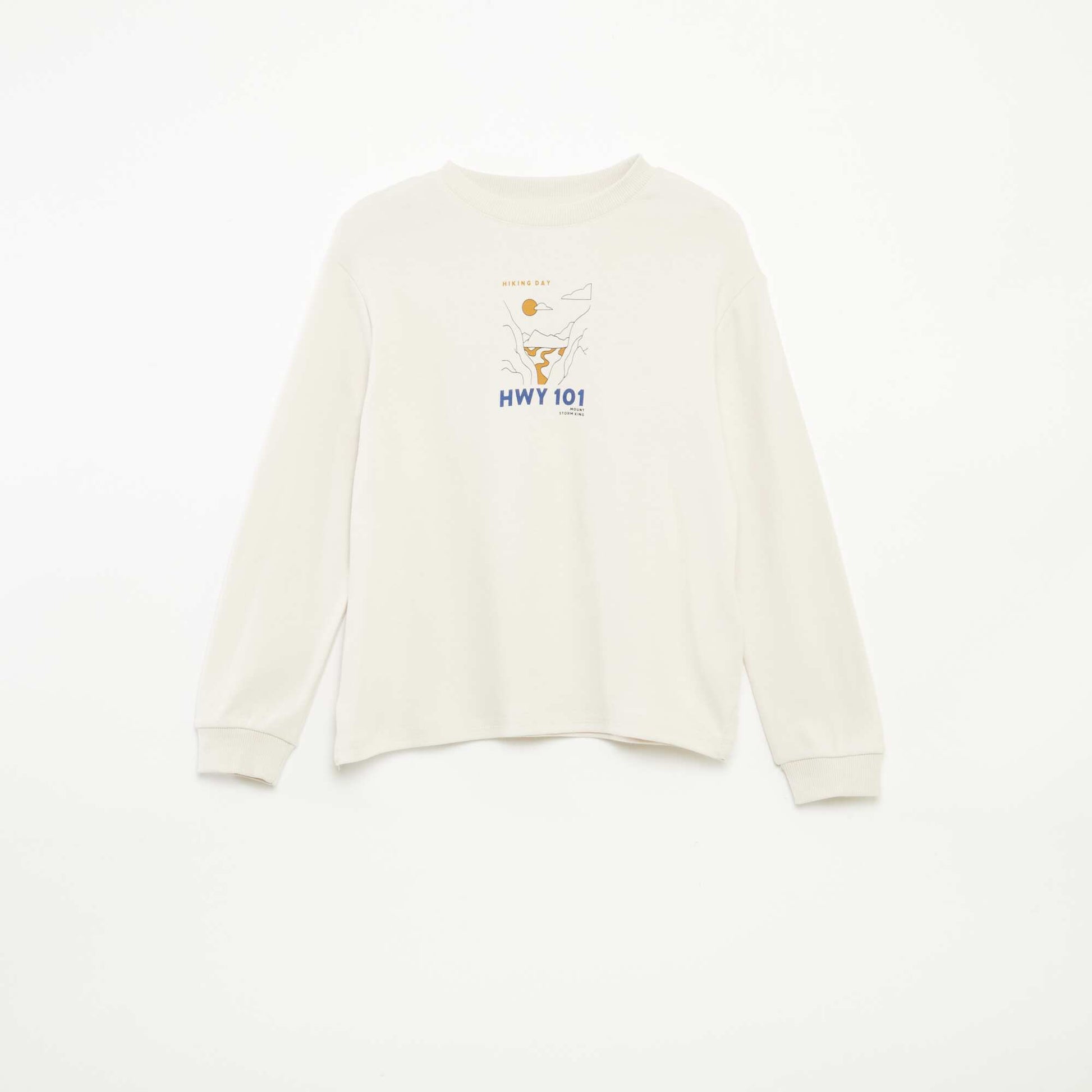 Tee-shirt confort imprimé BLANC
