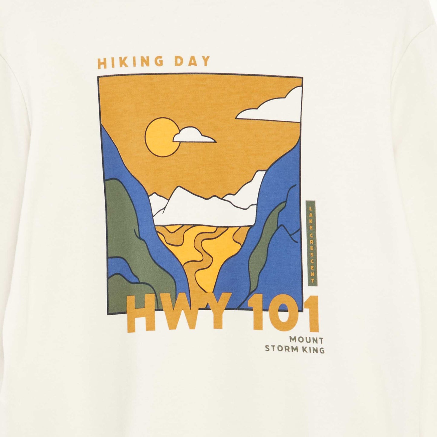 Tee-shirt confort imprimé BLANC