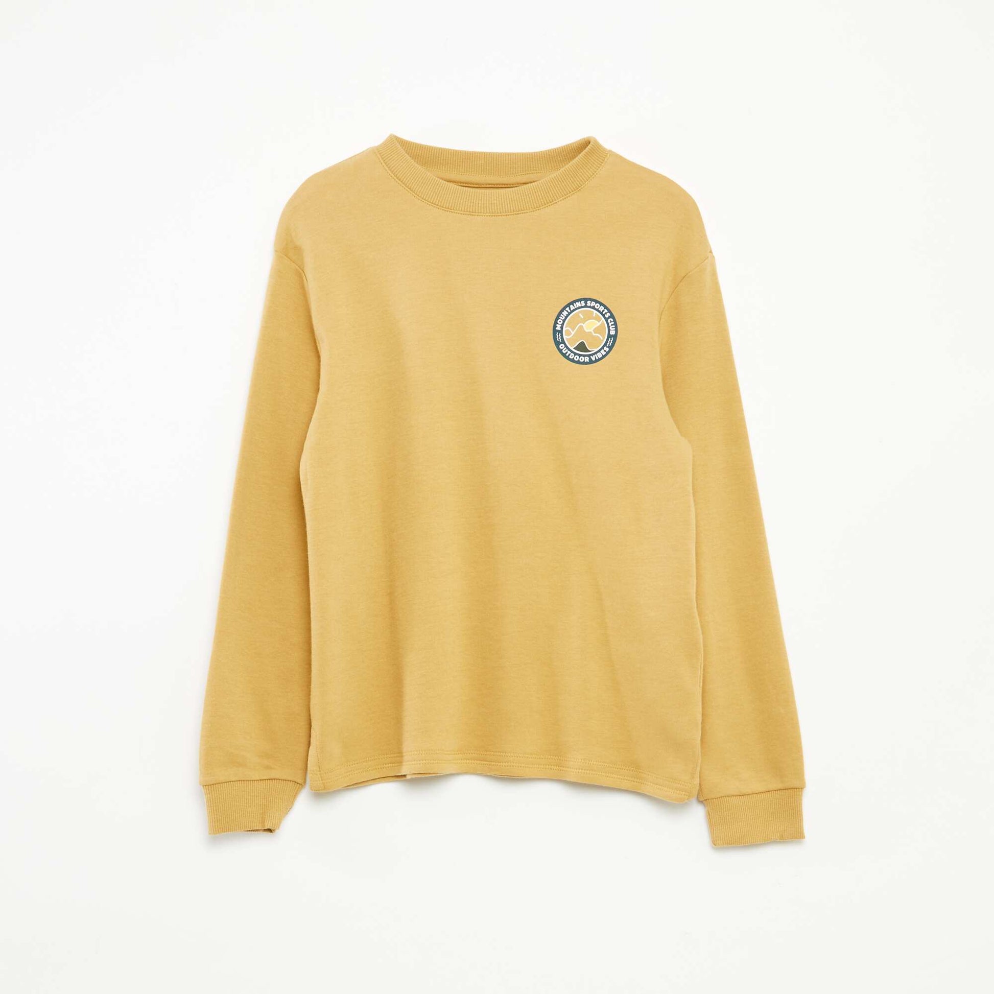 Tee-shirt confort imprimé JAUNE