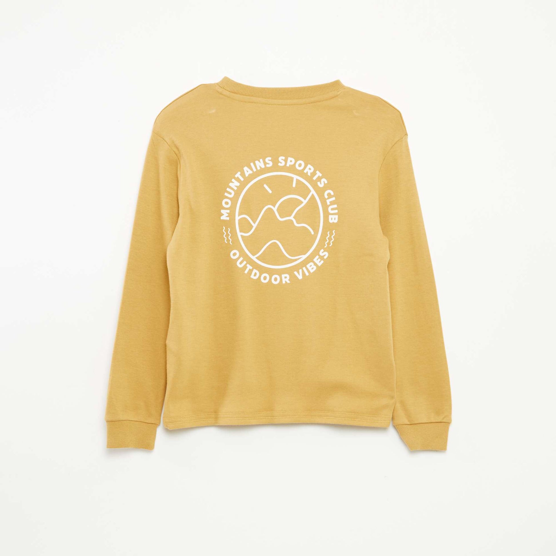 Tee-shirt confort imprimé JAUNE
