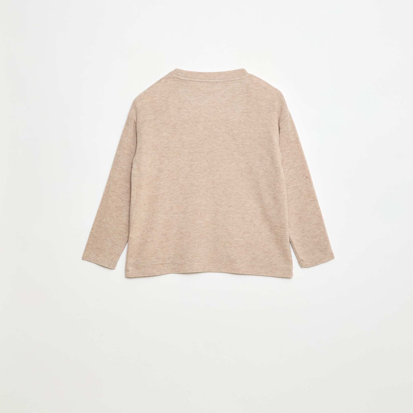 T-shirt loose fit avec animation poitrine BEIGE