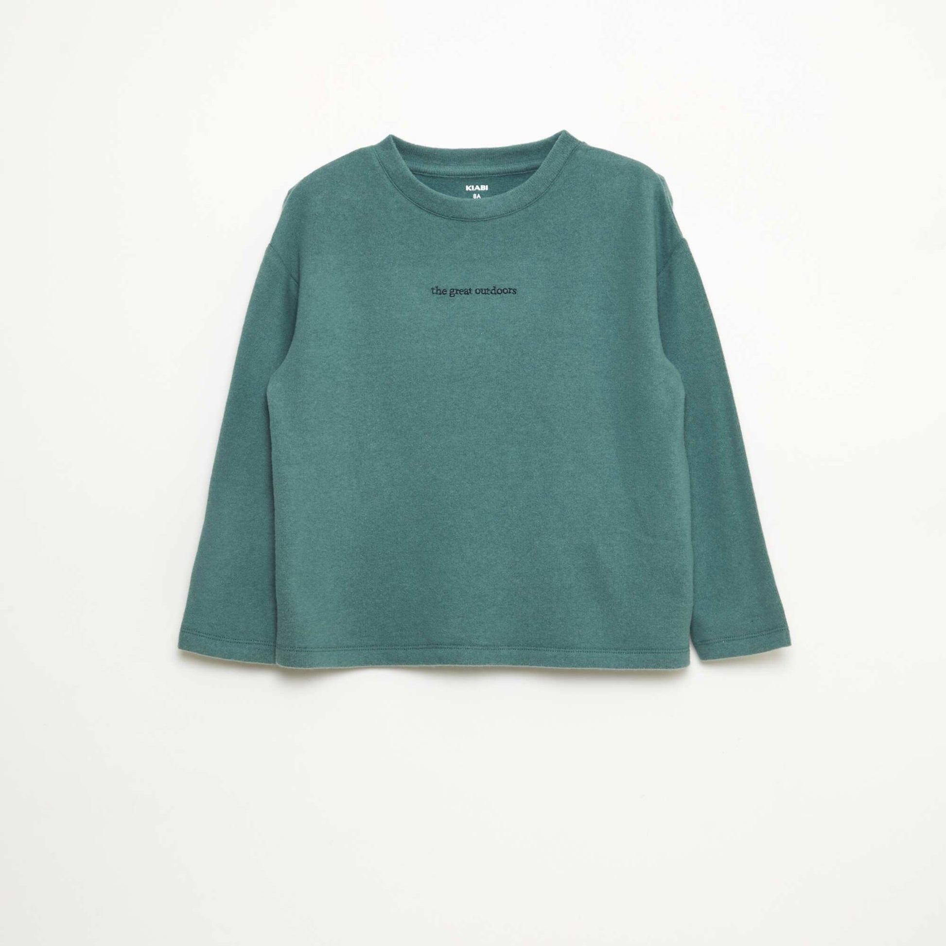T-shirt loose fit avec animation poitrine VERT