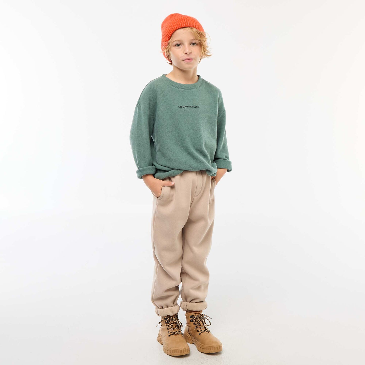 T-shirt loose fit avec animation poitrine VERT