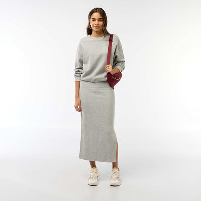 Tee-shirt en maille doudou épaisse GRIS