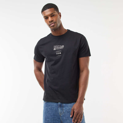 T-shirt 'Retour vers le futur' imprimé recto/verso NOIR