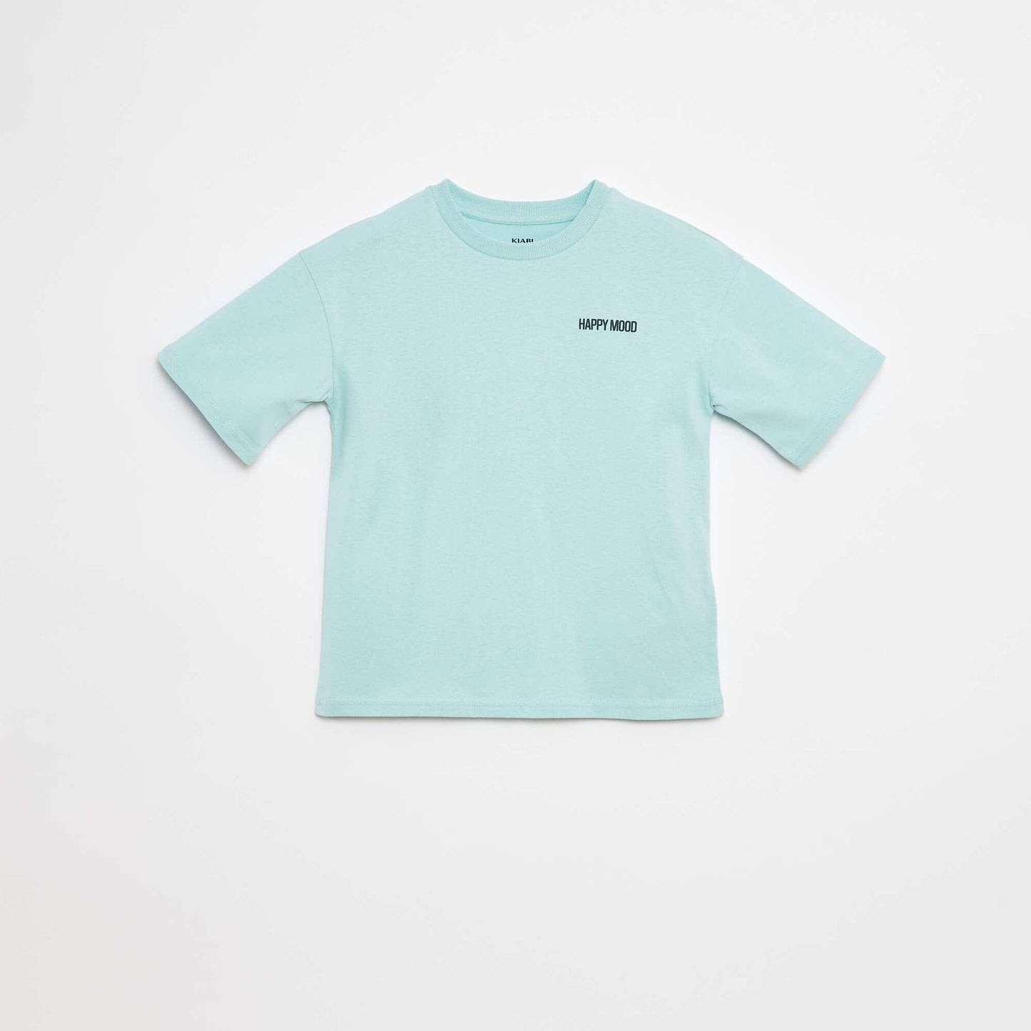 T-shirt imprimé à message BLEU