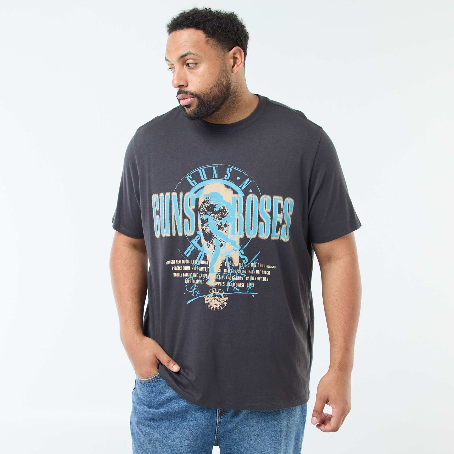 Tee-shirt imprimé 'Guns N' Roses' NOIR