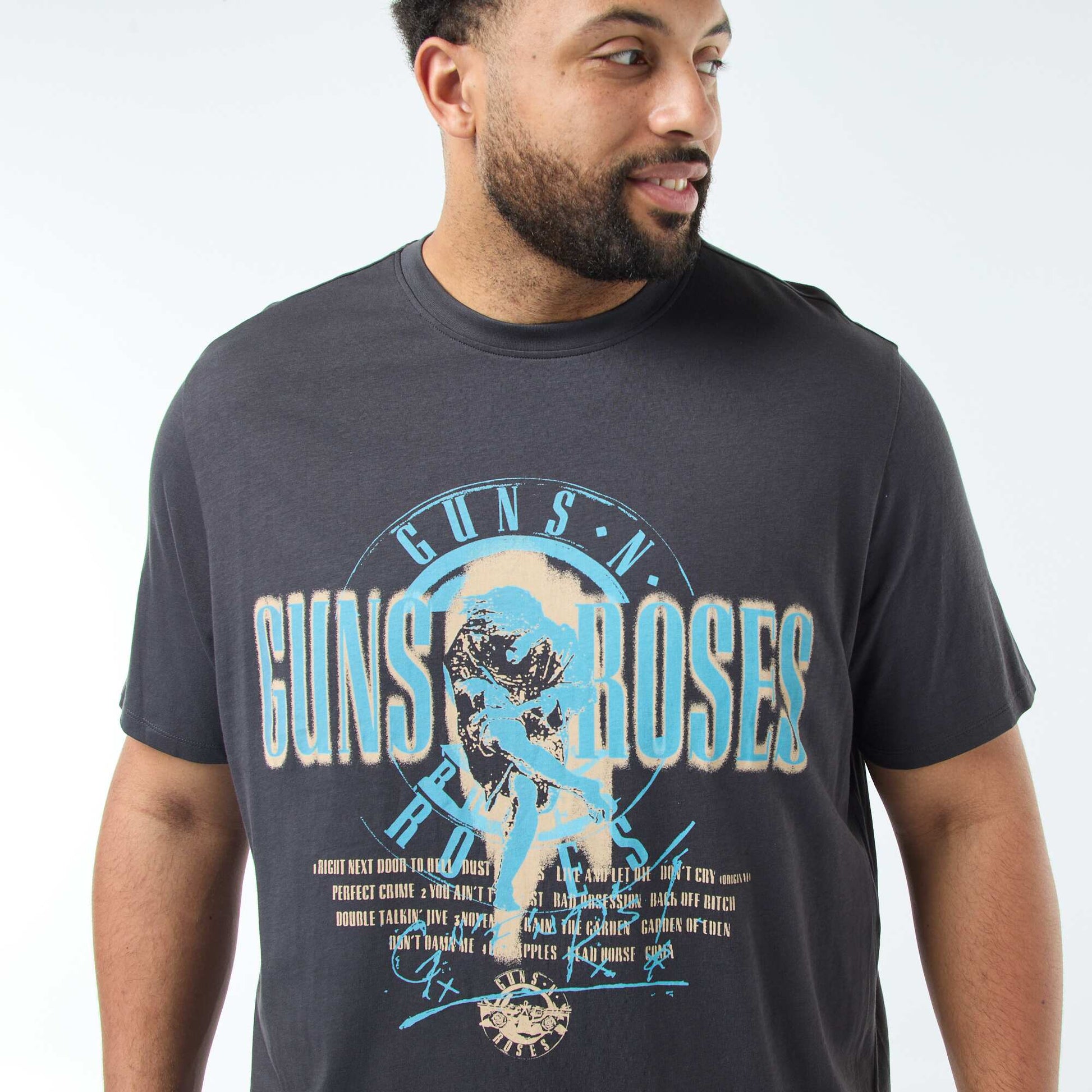 Tee-shirt imprimé 'Guns N' Roses' NOIR