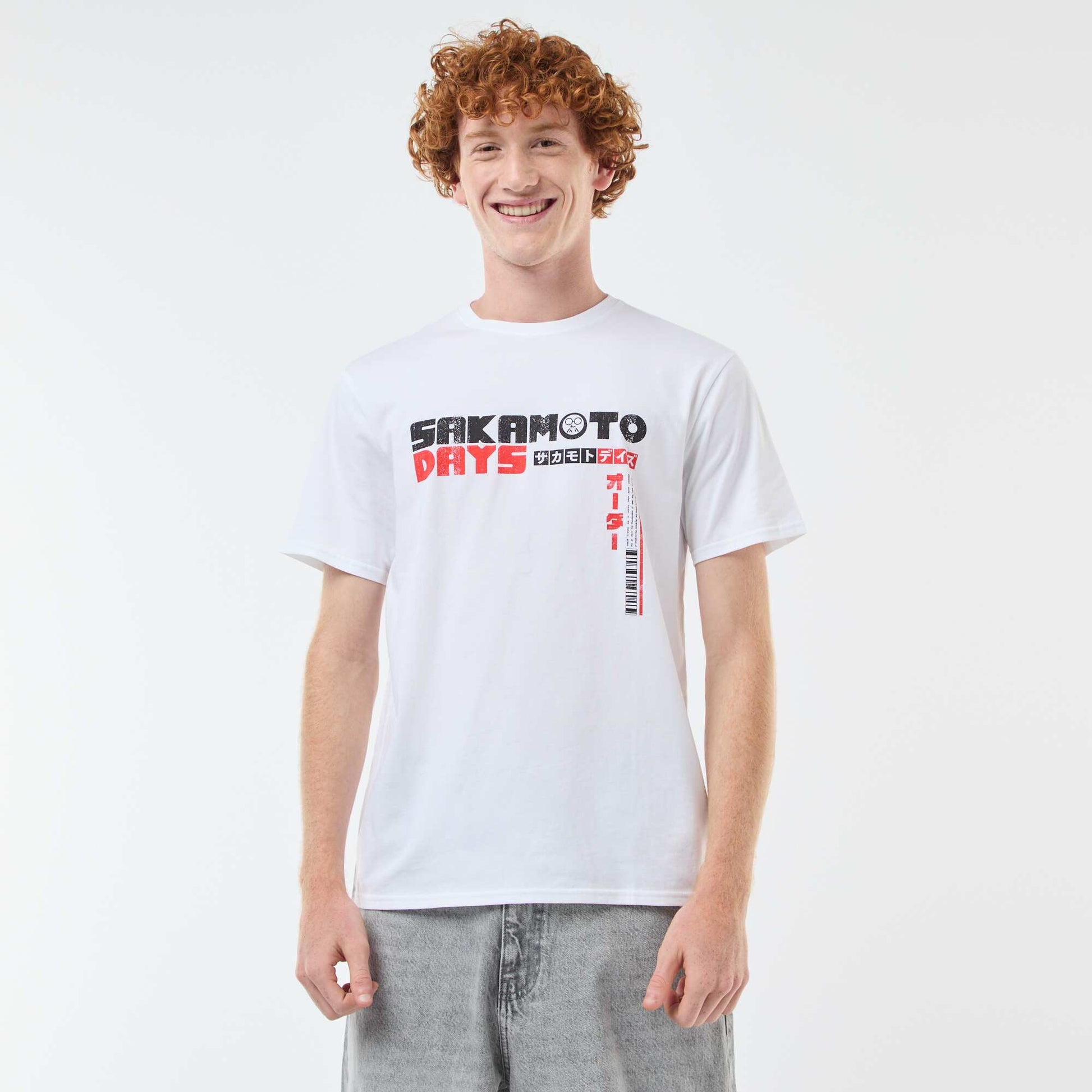 T-shirt Sahinler' 'Sakamoto days' en coton BLANC