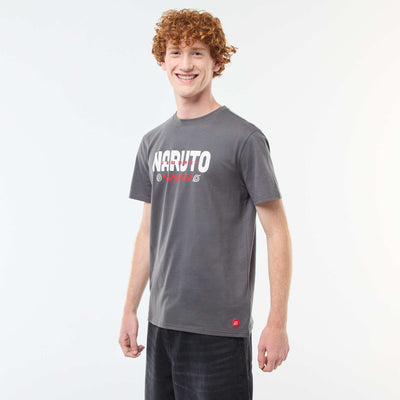 T-shirt 'Sahinler' 'Naruto' en coton GRIS