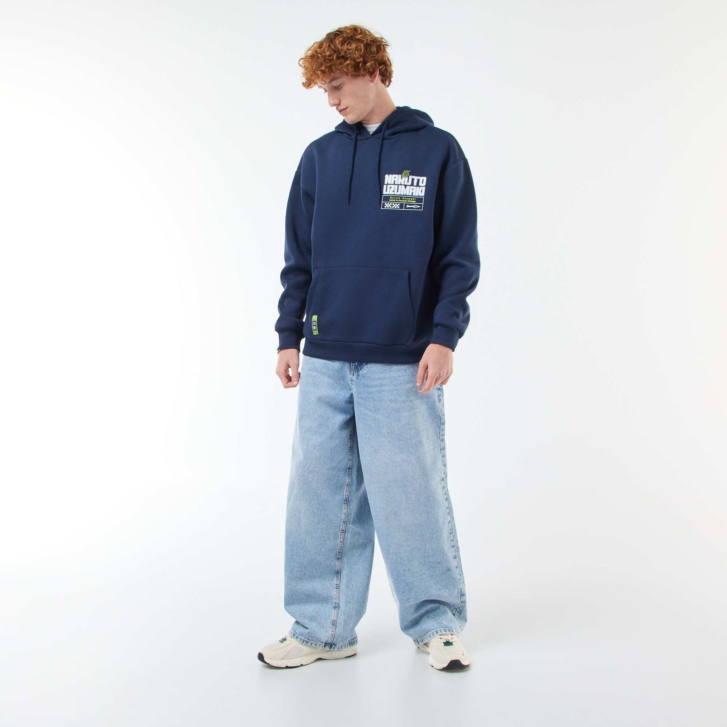 Sweat 'Sahinler'  'Naruto' en coton BLEU