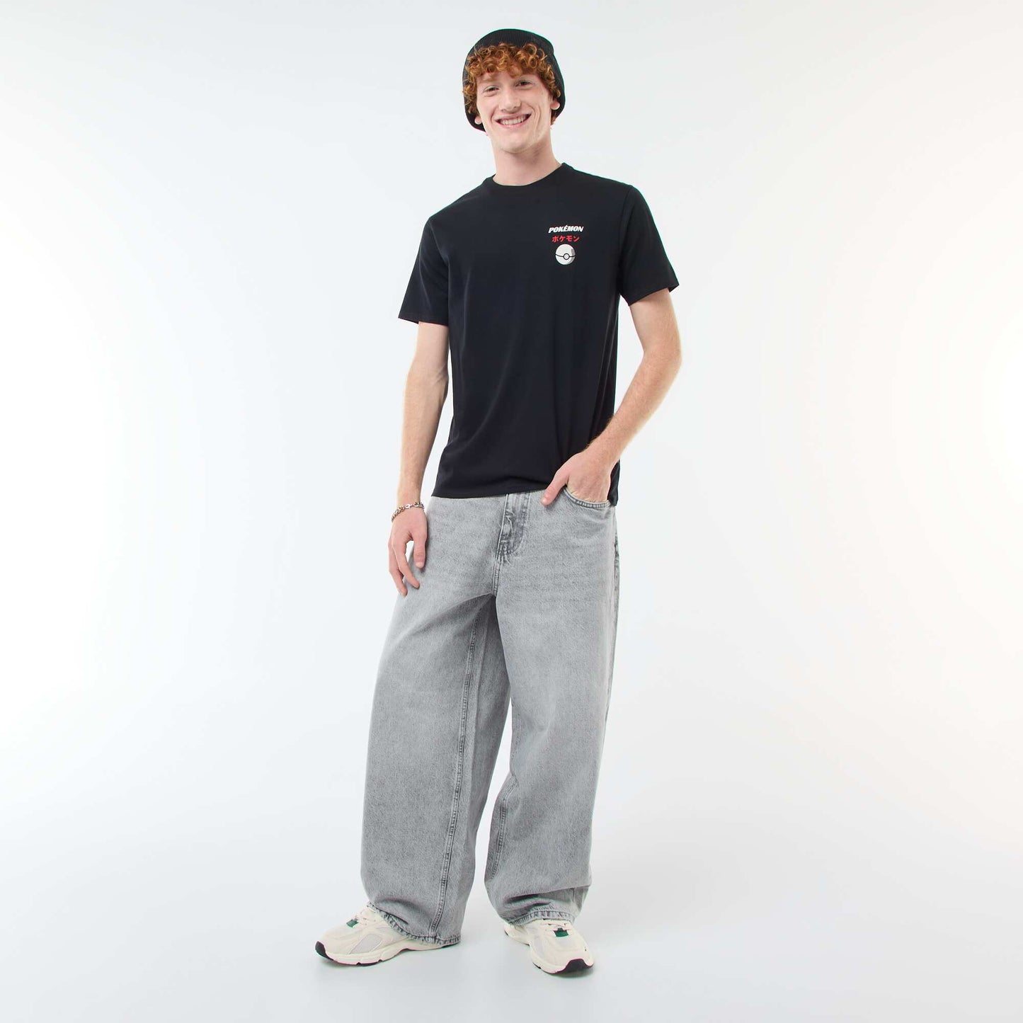 T-shirt 'Sahinler' 'Pokémon' en coton NOIR