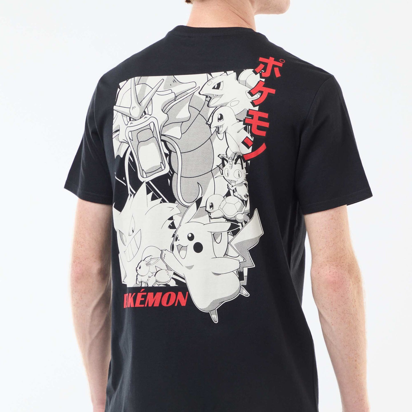 T-shirt 'Sahinler' 'Pokémon' en coton NOIR