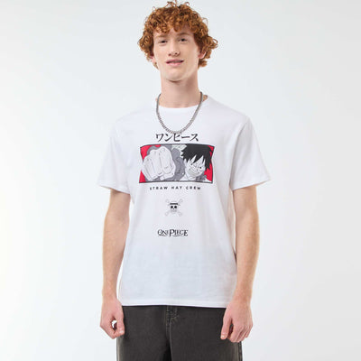 T-shirt 'One piece' en coton BLANC