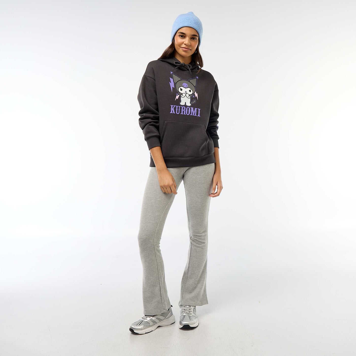 Sweat à capuche 'Hello Kitty' NOIR