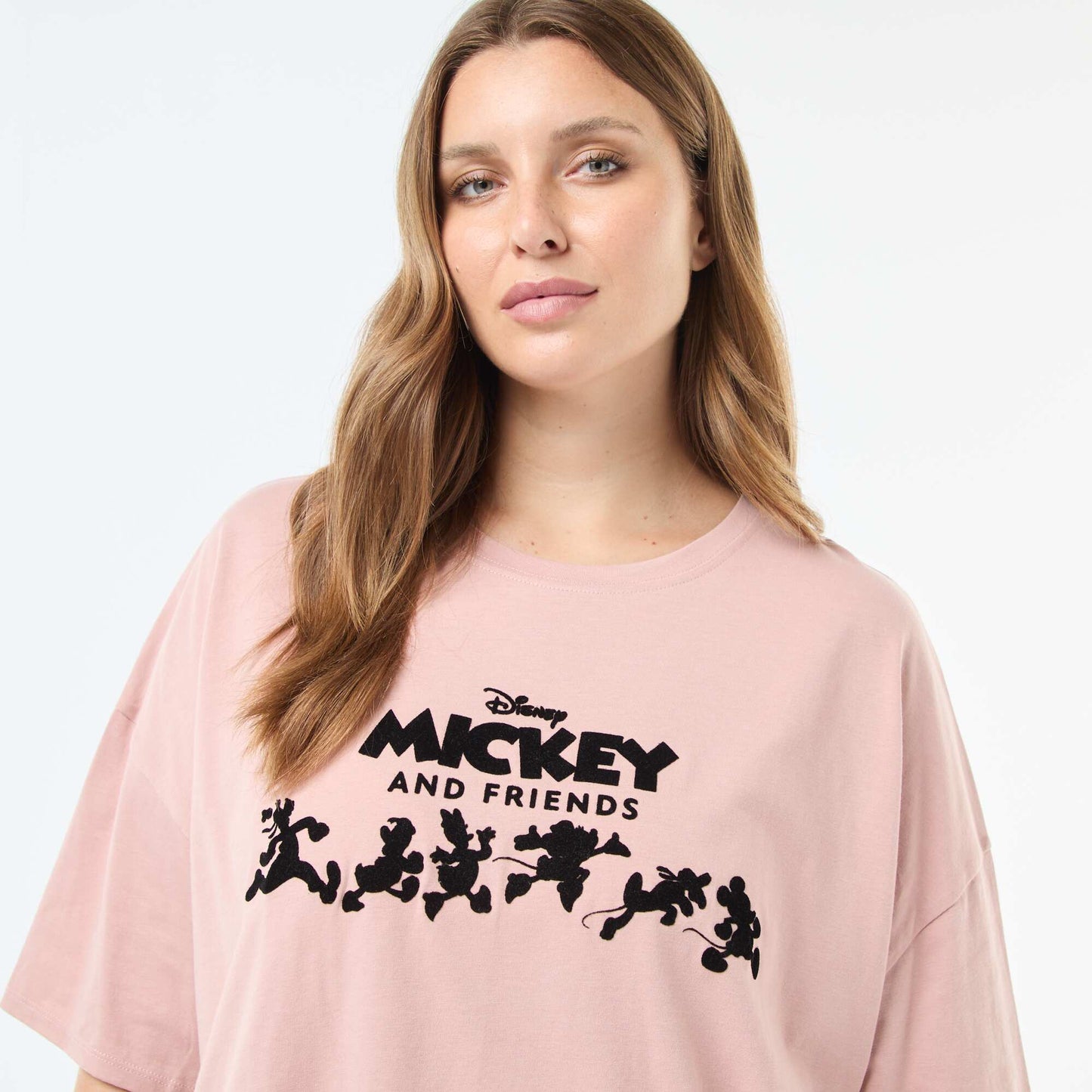 Tee-shirt imprimé 'Mickey' VIEUX ROSE