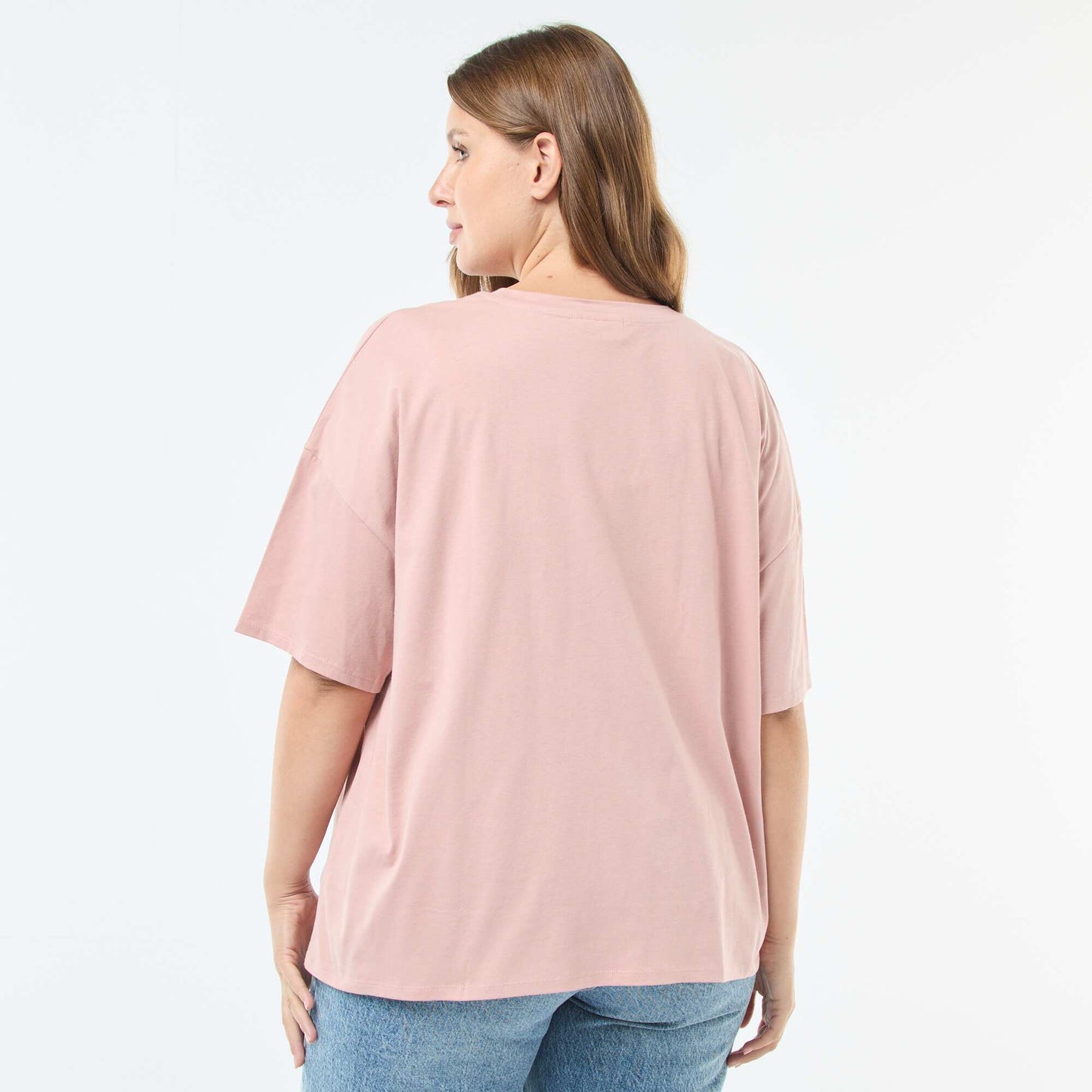 Tee-shirt imprimé 'Mickey' VIEUX ROSE