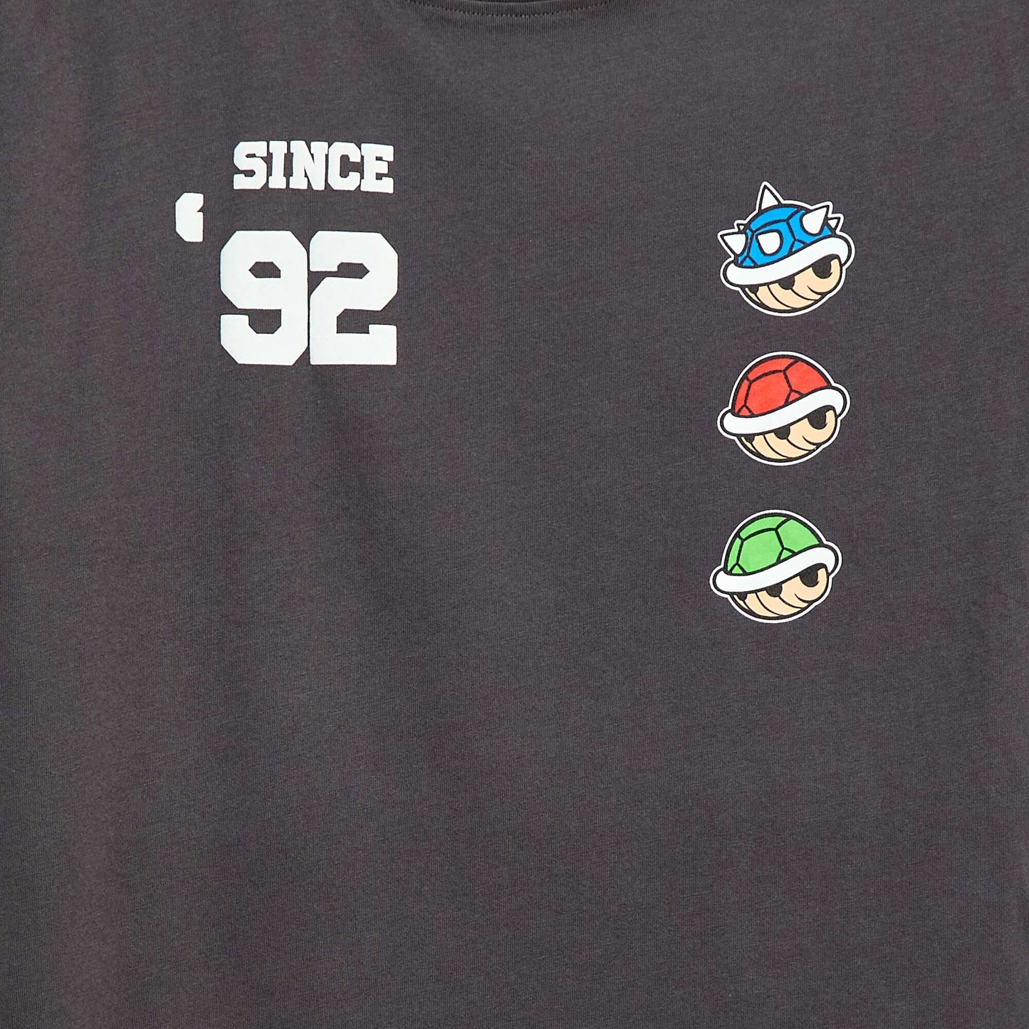 T-shirt doubles manches 'Fashion UK' 'Mario en coton NOIR