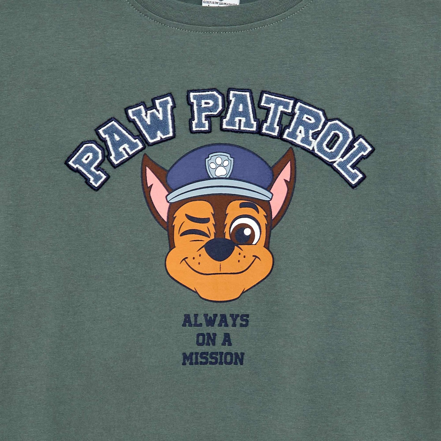 T-shirt 'Pat patrouille' imprimé en coton VERT