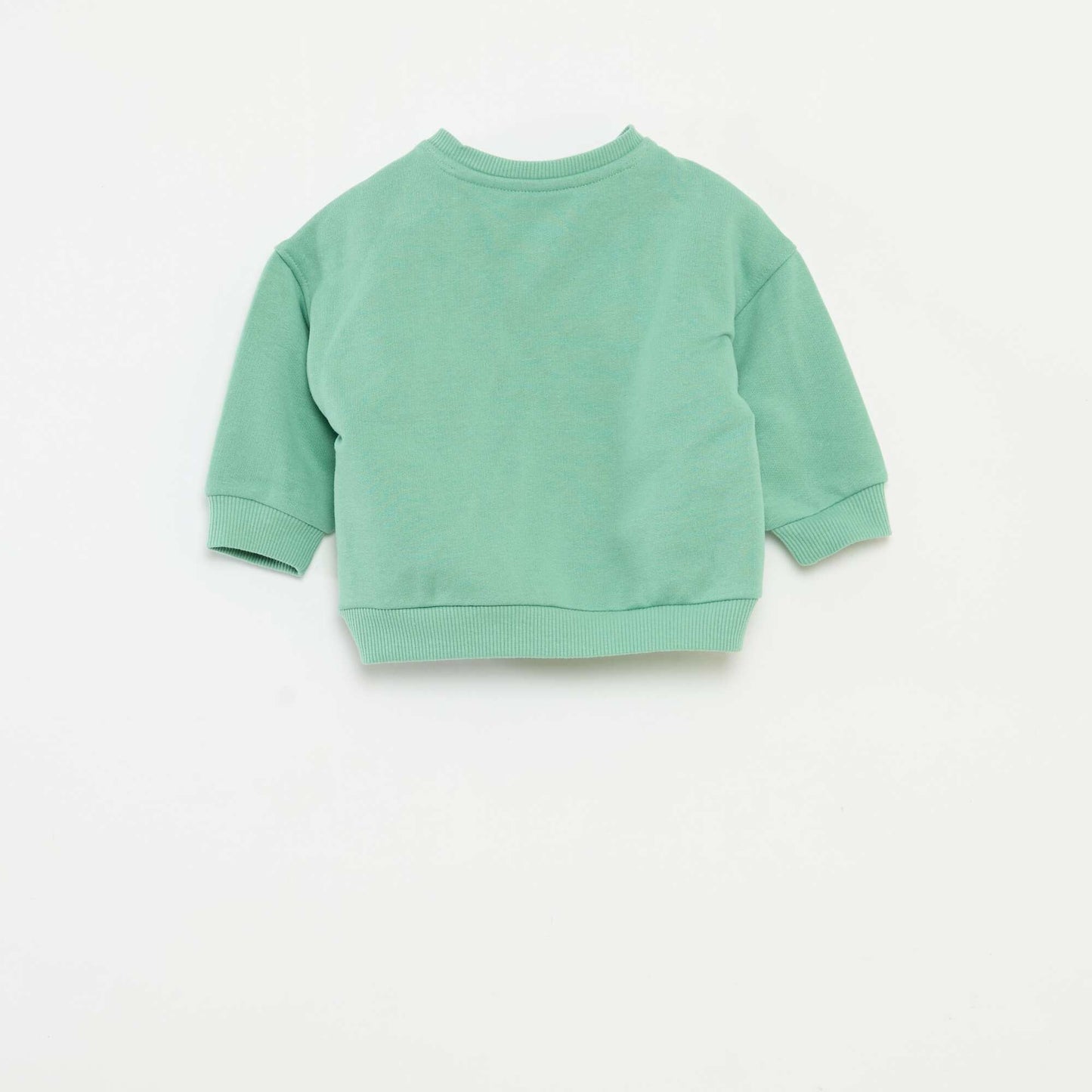 Sweat imprimé Noël en jersey coton VERT
