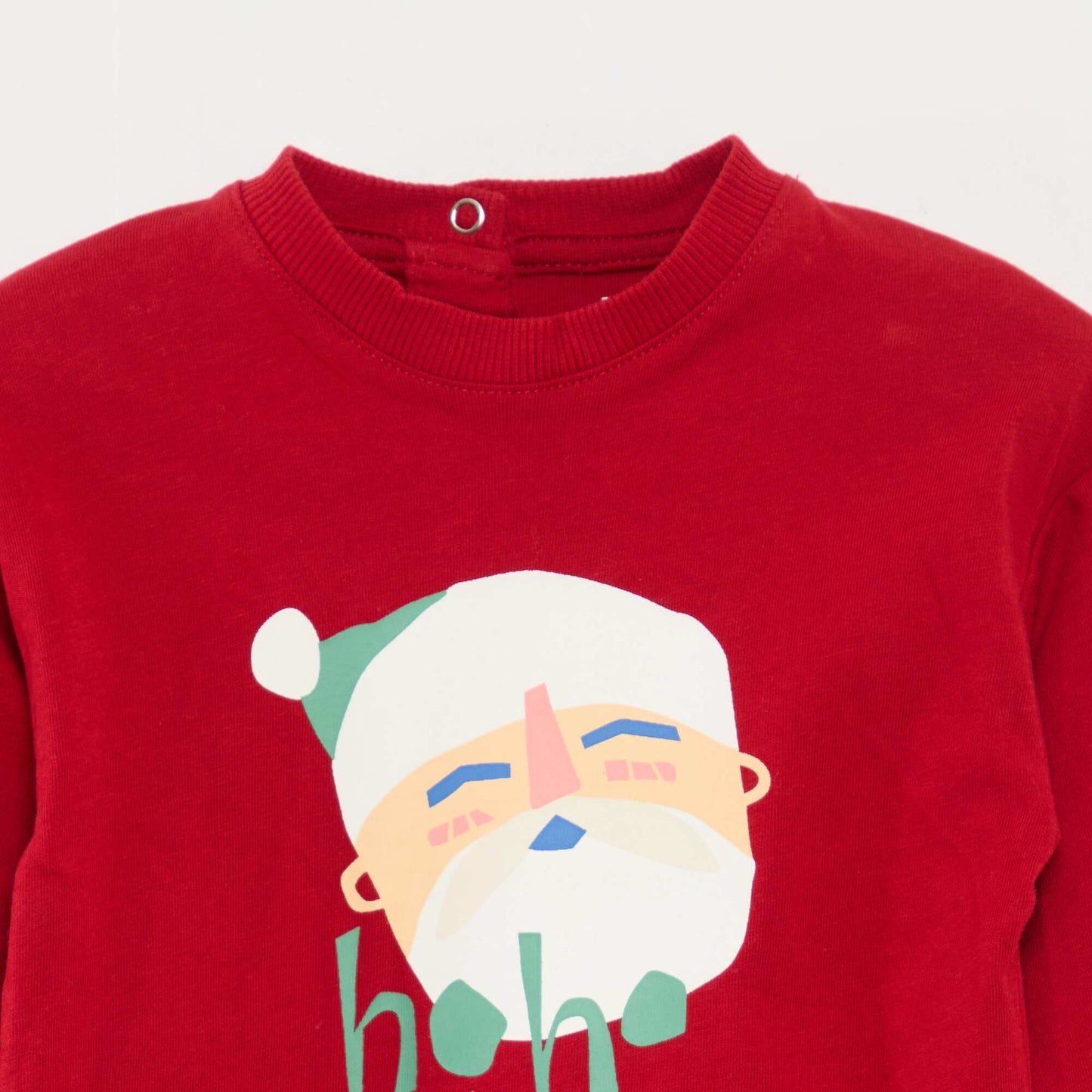 T-shirt imprimé Noël en coton ROUGE