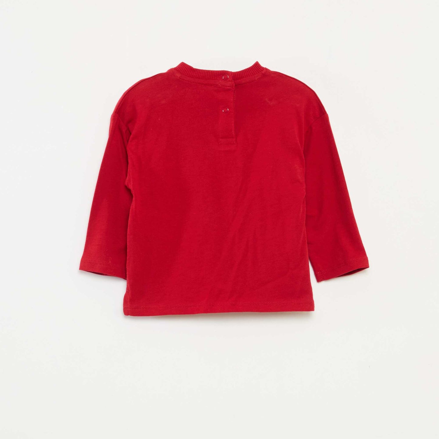 T-shirt imprimé Noël en coton ROUGE