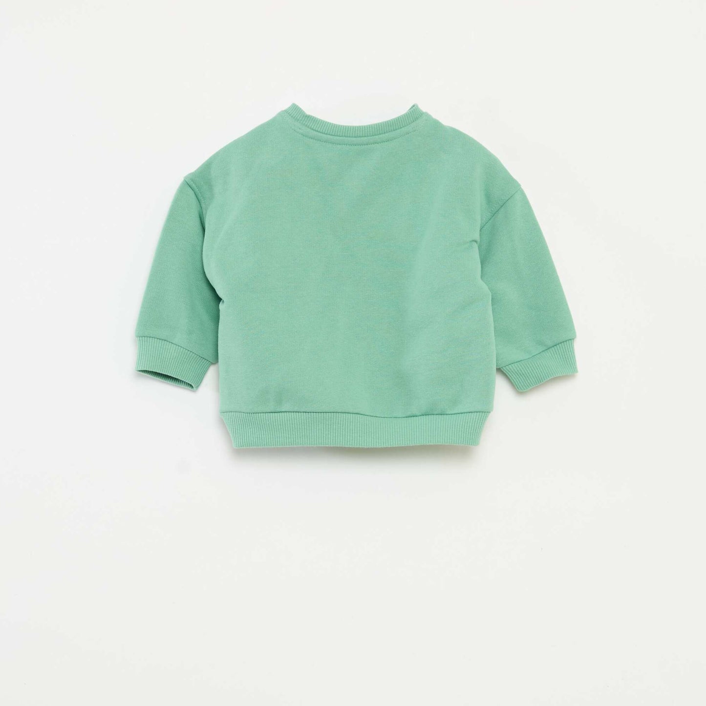 Sweat imprimé Noël en polaire coton VERT