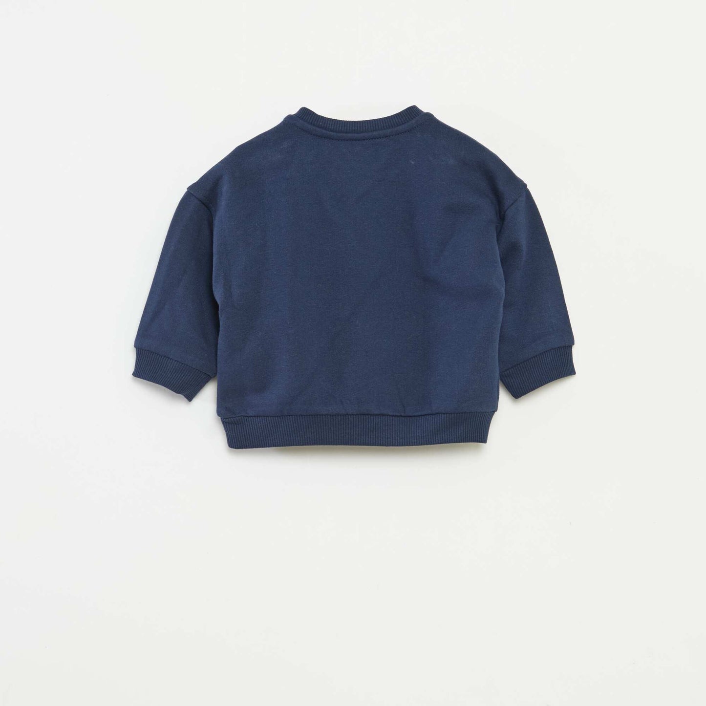 Sweat imprimé Noël en polaire coton BLEU