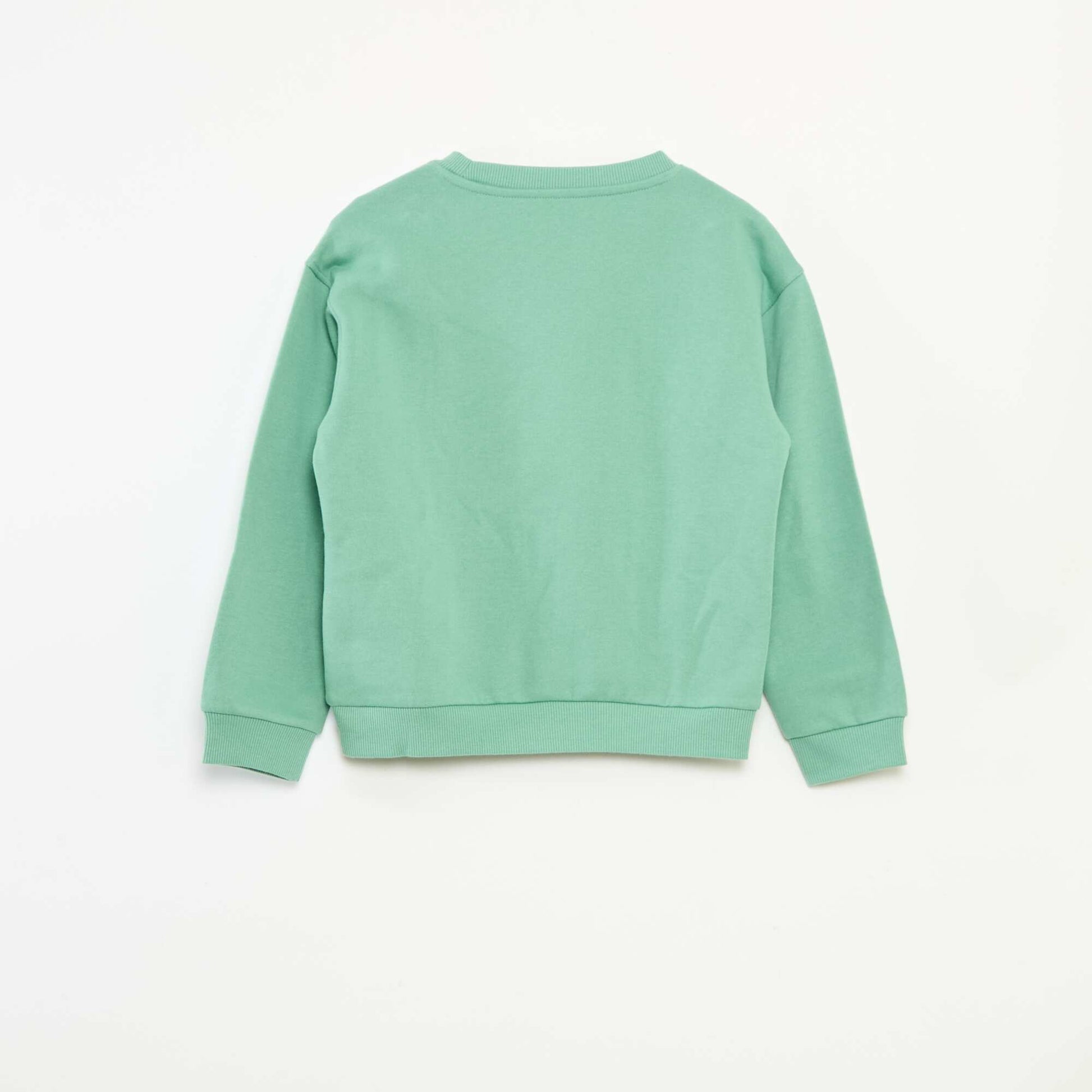 Pull de Noël imprimé en coton VERT
