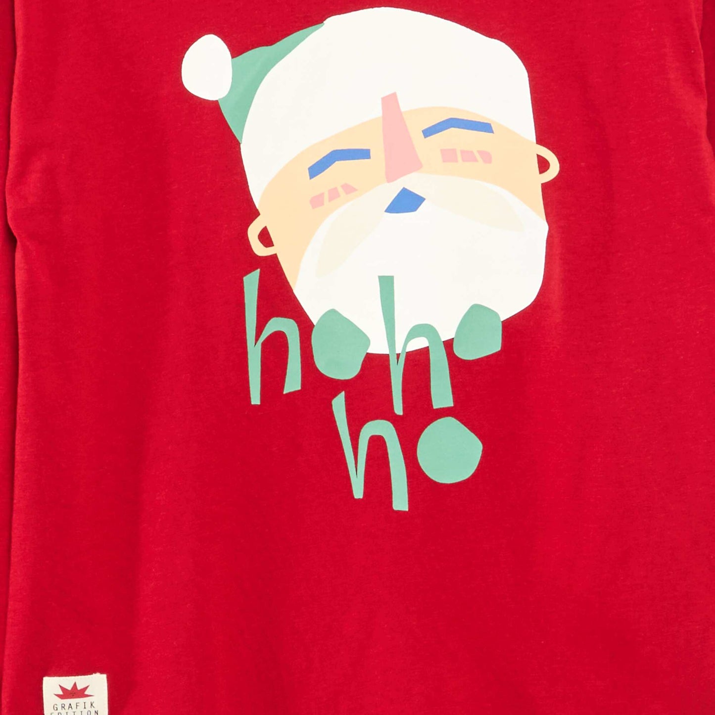 T-shirt Noël loose fit en jersey coton ROUGE