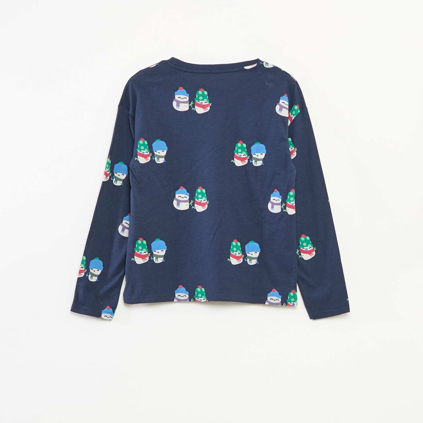 T-shirt Noël loose fit en jersey coton BLEU