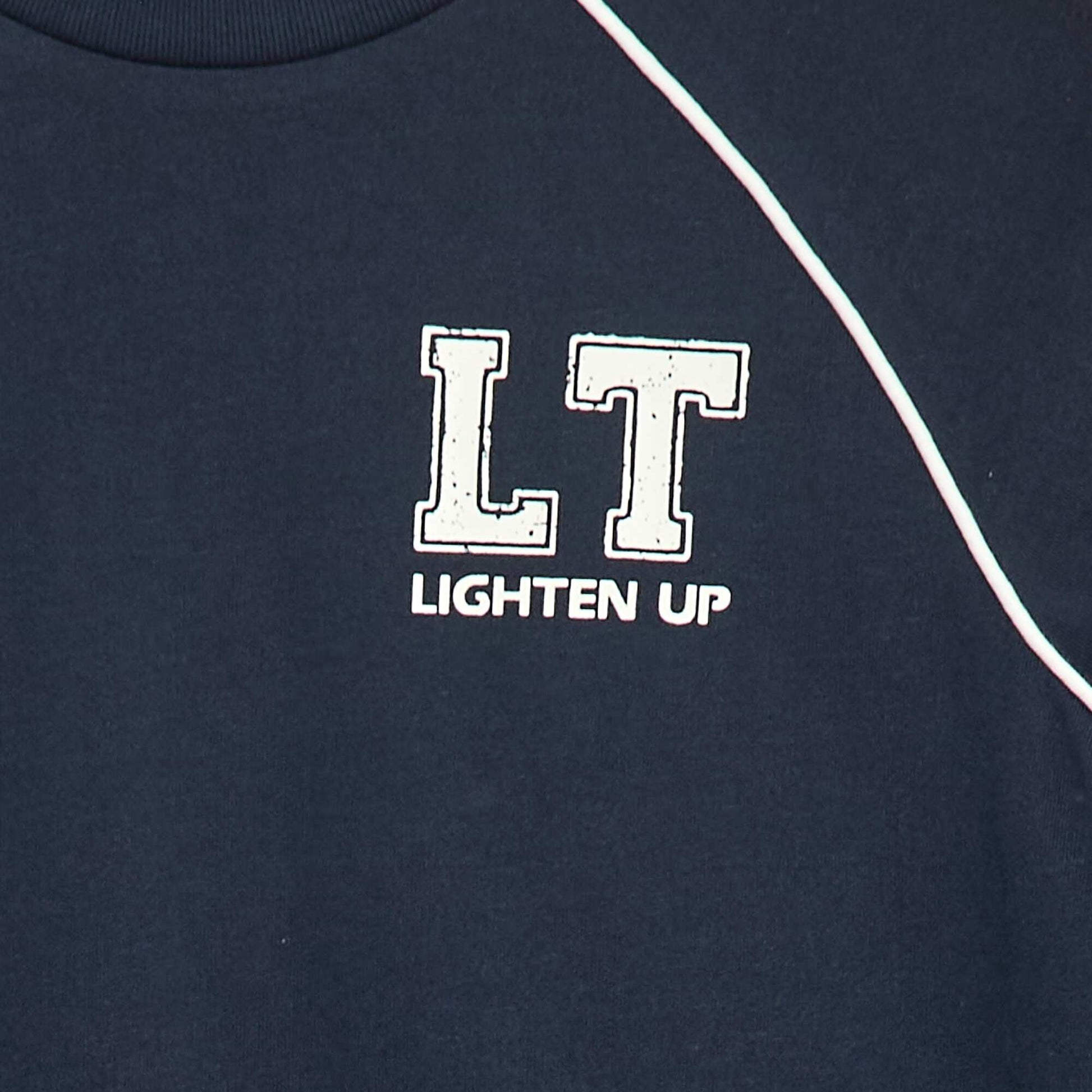 T-shirt en jersey à manches longues NOIR