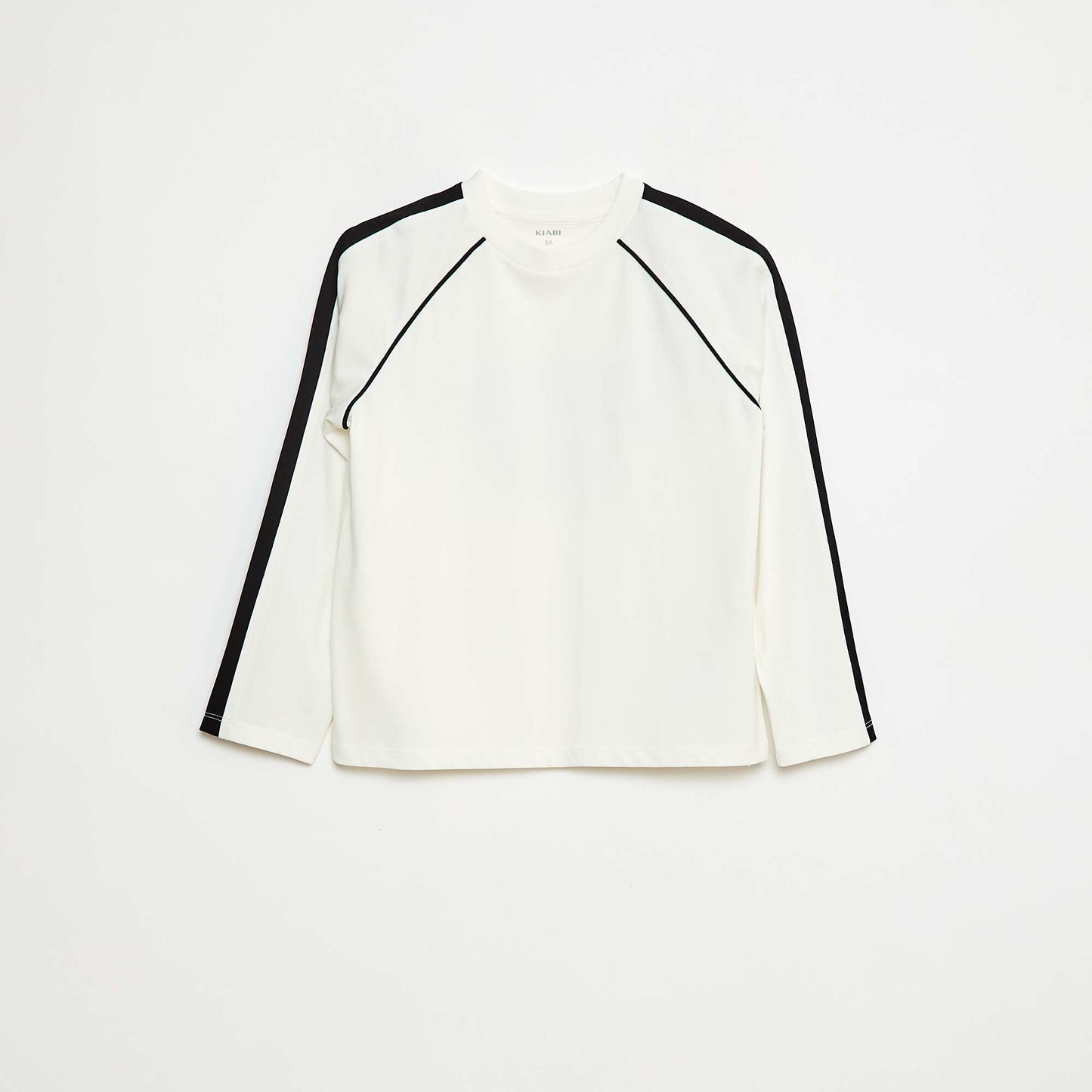 T-shirt en jersey à manches longues BEIGE